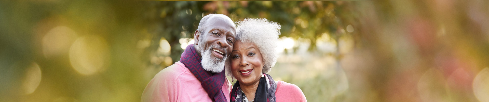 Man and woman smiling